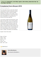 The Wine Front Review - 2018 Complemen'Terre Vin de France 'NoLem'