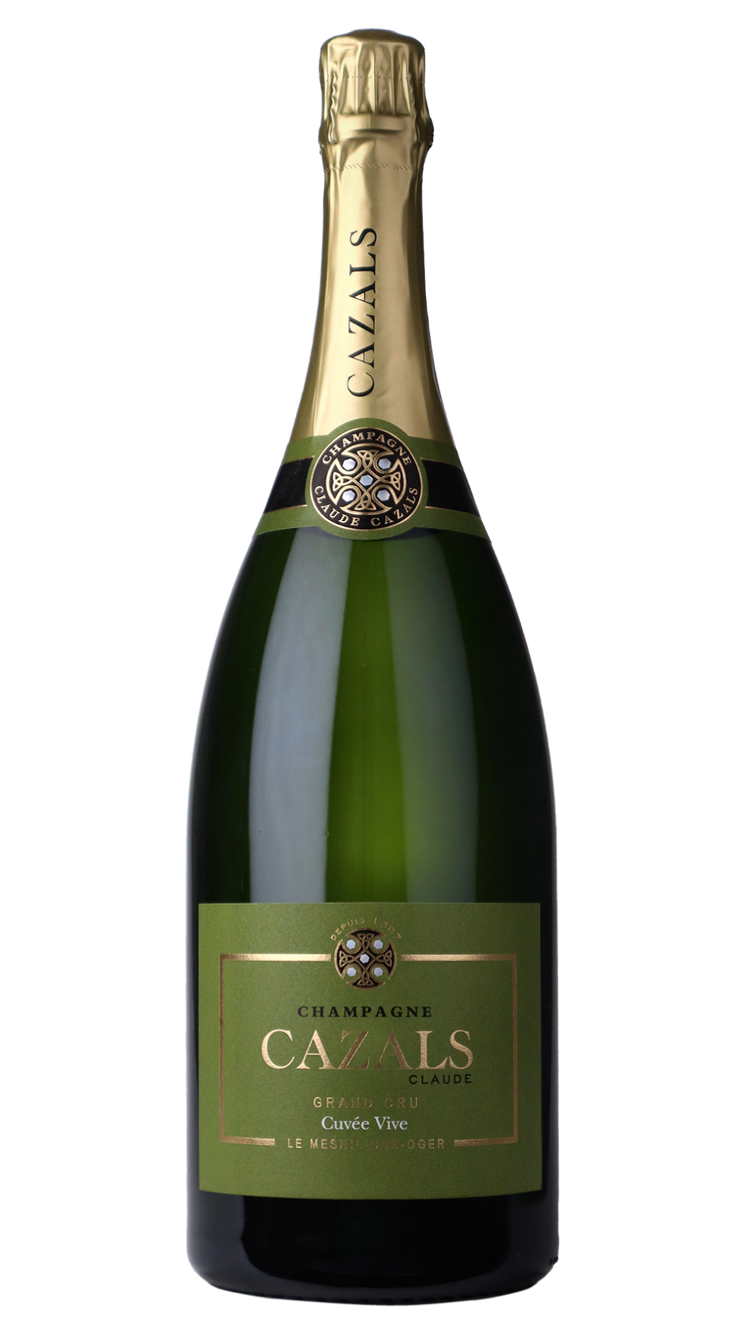 NV Champagne Claude Cazals Cuvee Vive Blanc de Blancs Grand Cru 1500ml